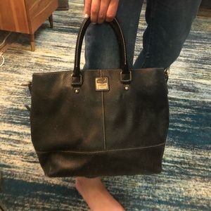 Dooney & Burke Black Pebbled Leather Purse
